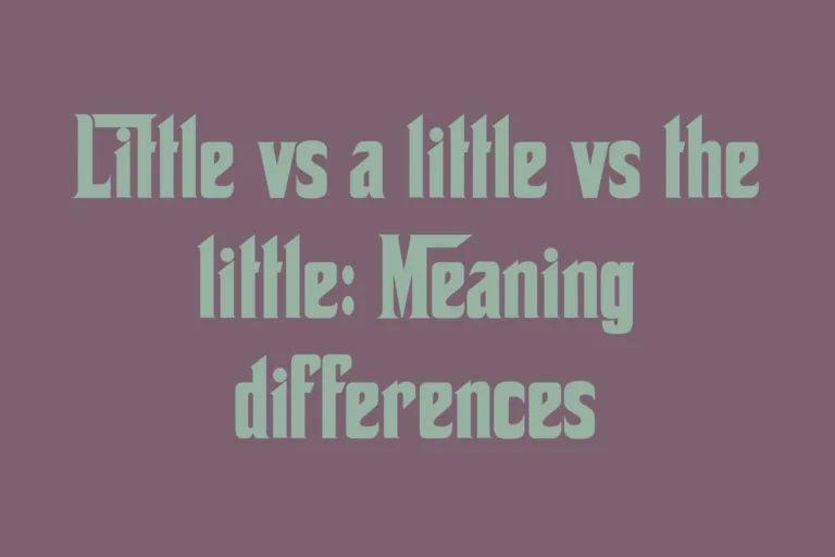 little-vs-a-little-vs-the-little-meaning-differences