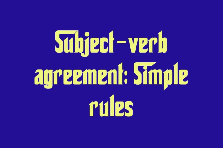 subject-verb-agreement-simple-rules
